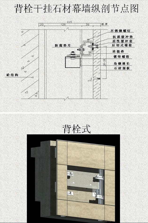 干掛石材（砂巖、花崗石）